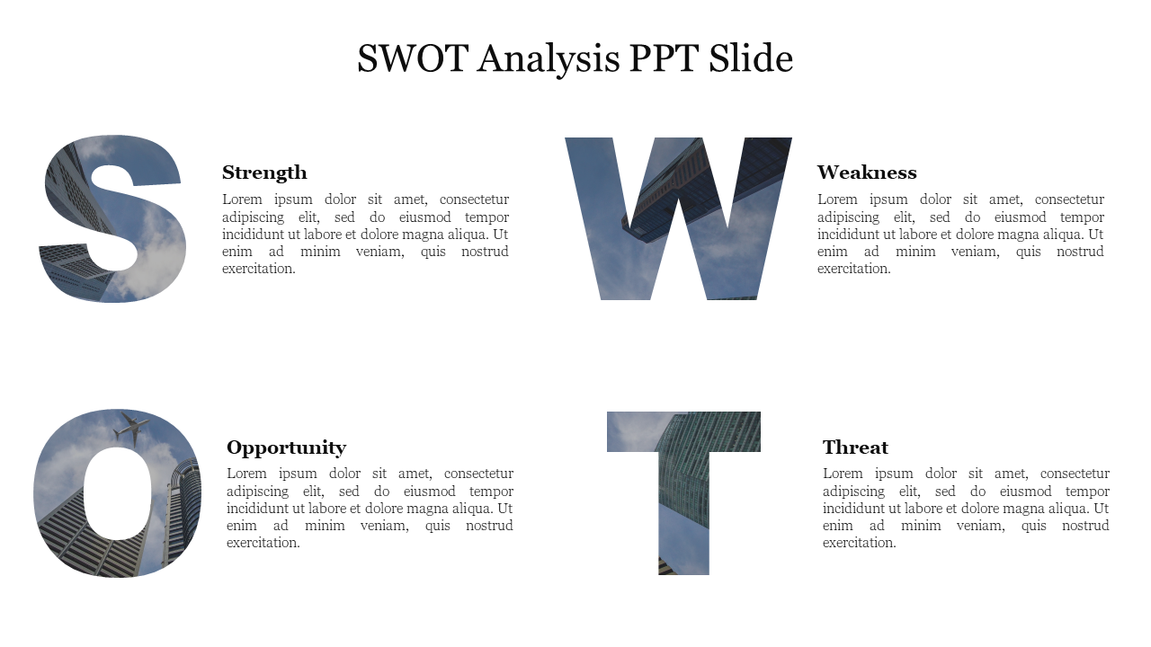 Creative SWOT Analysis PPT Slide Presentation Design